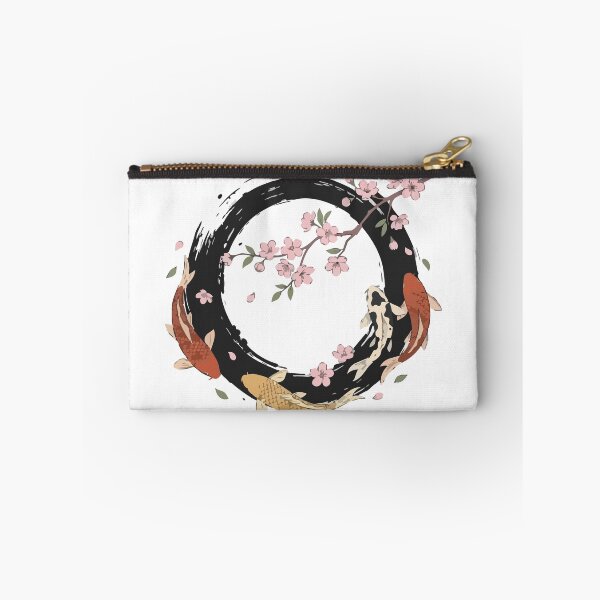 Item preview, Cherry Blossom Sakura Koi Fish Enso Circle designed and sold by ArcApparel2020.