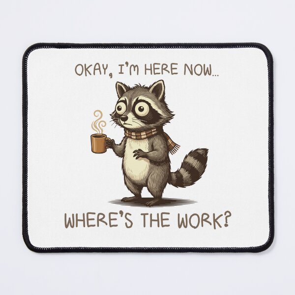 Item preview, Morning Coffee Raccoon designed and sold by BHP Studio.