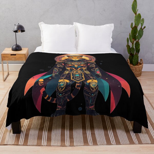 Item preview, Cosmic Leopard Warrior | Sci-Fi Fantasy Big Cat | Cyberpunk Animal Art designed and sold by AvalonMoss.