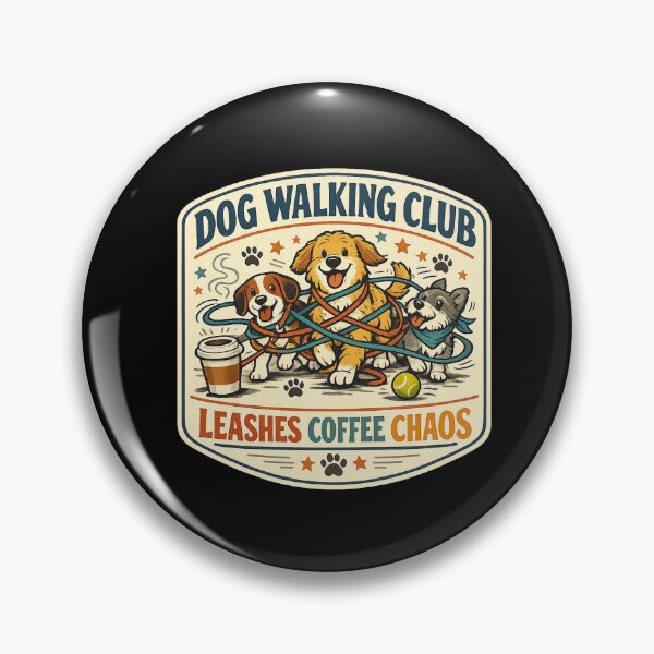 Item preview, Dog Walking Club Leashes Coffee Chaos designed and sold by Concrete Coffee Studio.