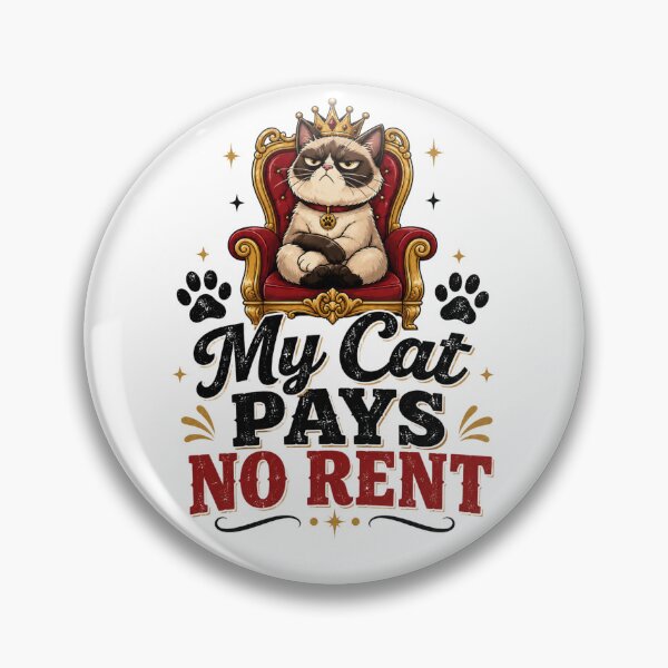 Item preview, My Cat Pays No Rent - Funny Cat Lover Gift designed and sold by MKarts96.