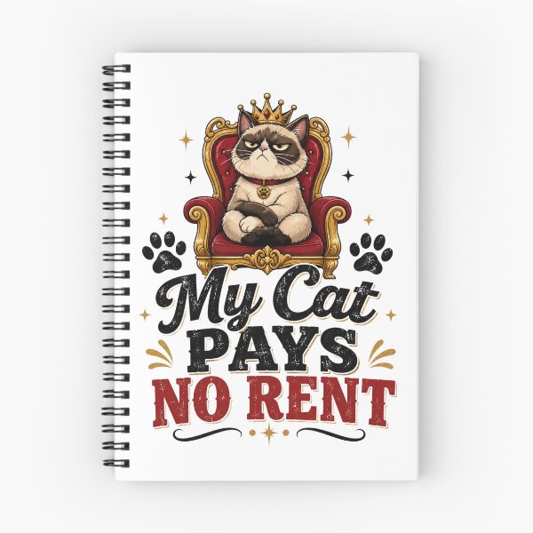 Item preview, My Cat Pays No Rent - Funny Cat Lover Gift designed and sold by MKarts96.