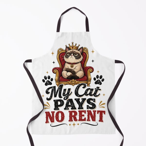 Item preview, My Cat Pays No Rent - Funny Cat Lover Gift designed and sold by MKarts96.