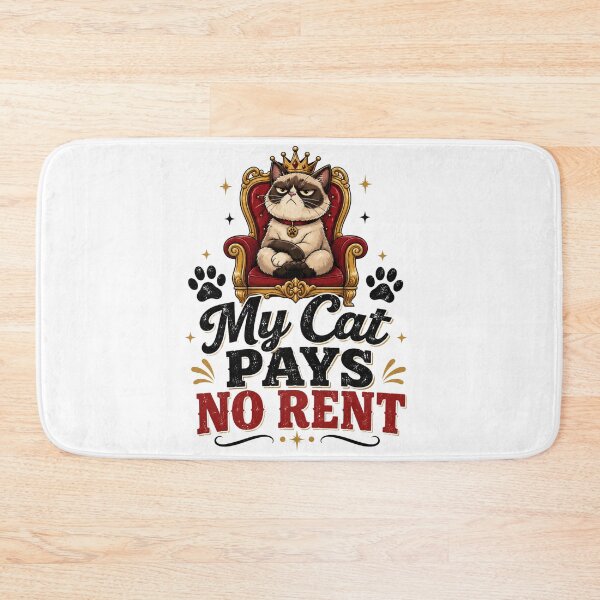 Item preview, My Cat Pays No Rent - Funny Cat Lover Gift designed and sold by MKarts96.