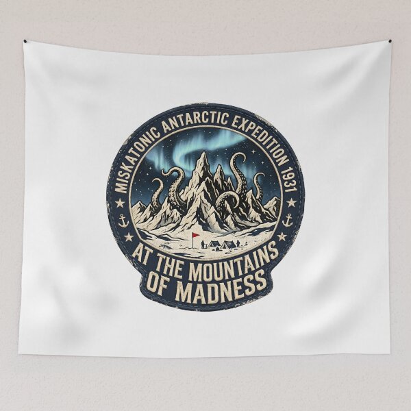 Item preview, At The Mountains of Madness Miskatonic Antarctic Expedition Badge designed and sold by Fenay Designs.