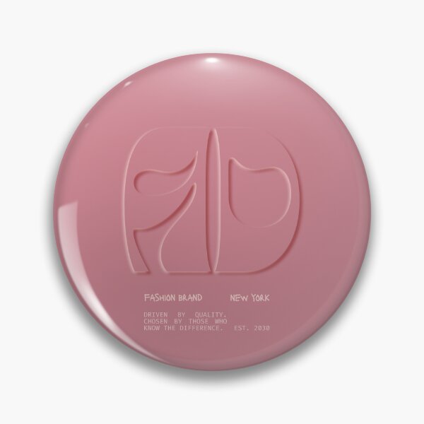 Item preview, New York Fashion Brand Neumorphic Logo - Minimalist Pink Aesthetic designed and sold by StudioGroovy.