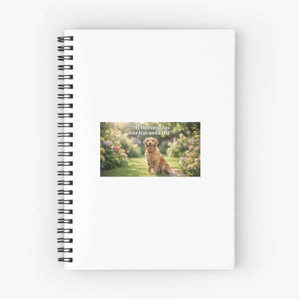 Item preview, My Therapist Has Four Legs And A Tail Golden Retriever Art designed and sold by PrintableArt123.
