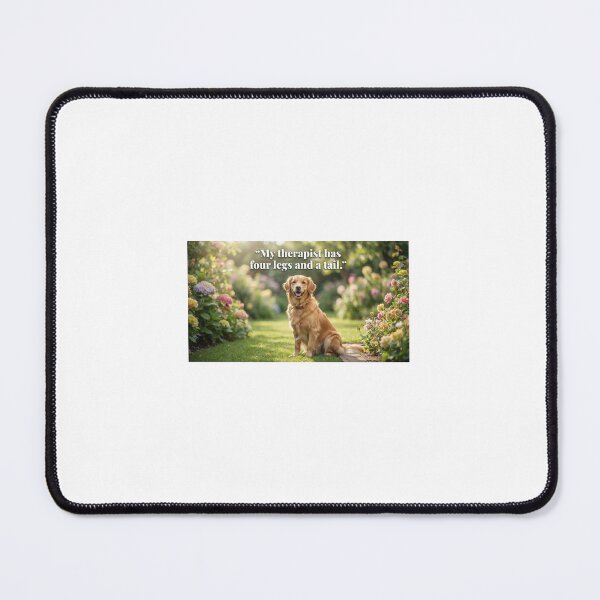 Item preview, My Therapist Has Four Legs And A Tail Golden Retriever Art designed and sold by PrintableArt123.