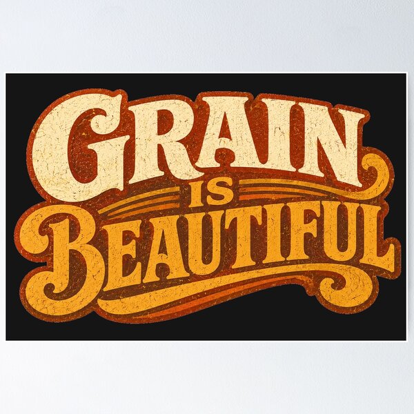 Item preview, Grain Is Beautiful Vintage Film Photography Tee designed and sold by Golden Era Studio.