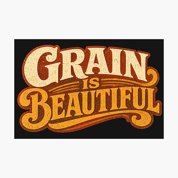 Item preview, Grain Is Beautiful Vintage Film Photography Tee designed and sold by Golden Era Studio.