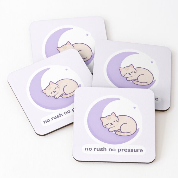 Item preview, No Rush No Pressure – Stress Free Affirmation Artwork designed and sold by CosmicQuietLab.