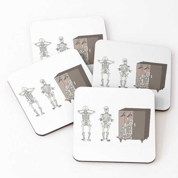 Item preview, Funny Skeletons Hide and Seek Sticker Pack | Cute Halloween Meme designed and sold by MyxaART.
