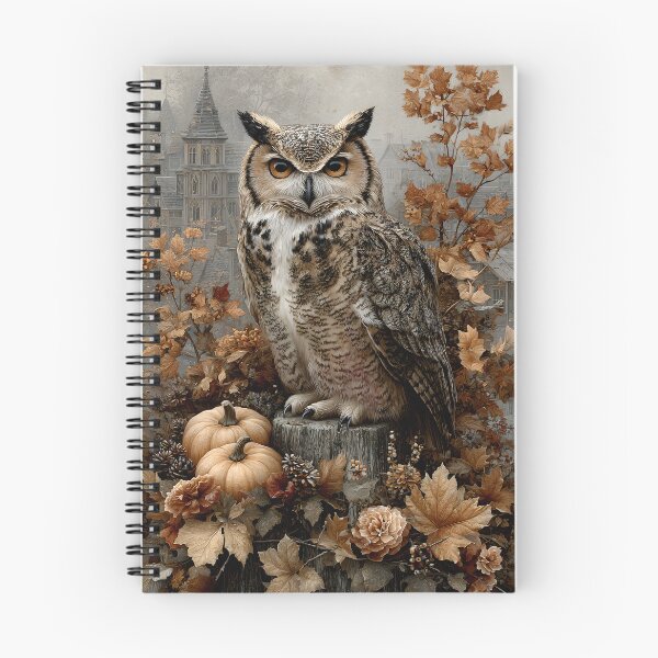 Item preview, Majestic Owl Surrounded by Autumn Elements designed and sold by Artessie.