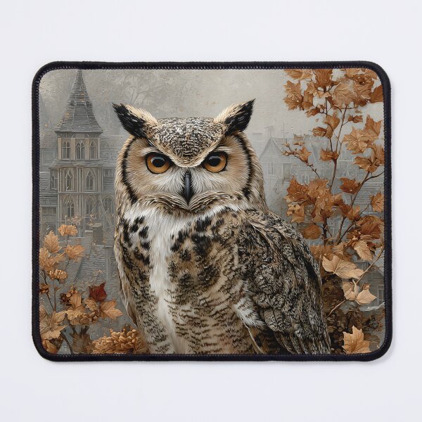Item preview, Majestic Owl Surrounded by Autumn Elements designed and sold by Artessie.