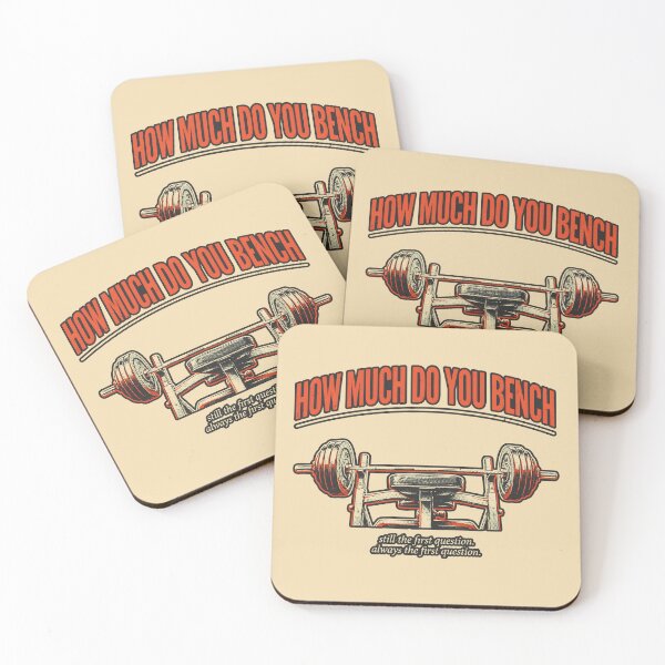Item preview, How Much Do You Bench - Vintage Barbell Weightlifting Design designed and sold by Enea Kelo.