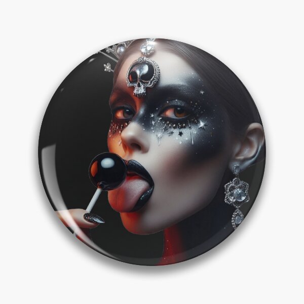 Item preview, Dark Queen Licking Black Lollipop designed and sold by Voodoo Store Paranormal Collections.