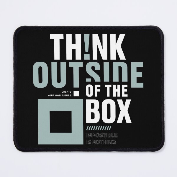 Item preview, Think Outside of The Box - Creative Typography Design designed and sold by Stotee.