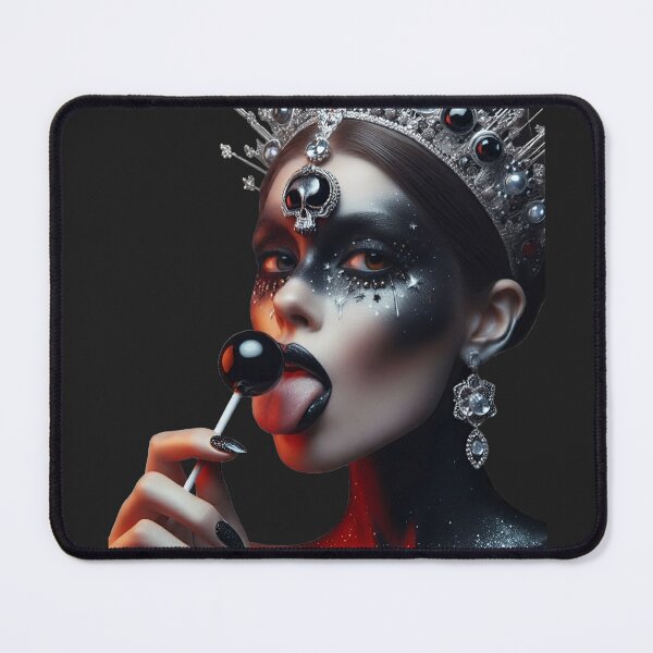 Item preview, Dark Queen Licking Black Lollipop designed and sold by Voodoo Store Paranormal Collections.