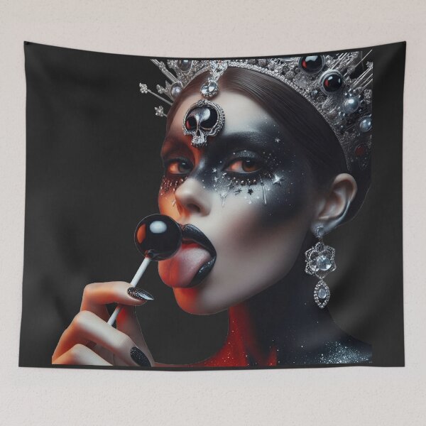 Item preview, Dark Queen Licking Black Lollipop designed and sold by Voodoo Store Paranormal Collections.