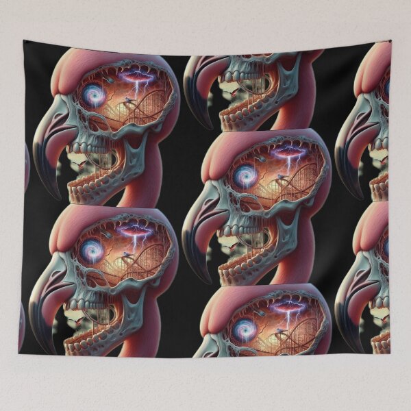 Item preview, The Ride of Madness – Flamingo Skull Rollercoaster designed and sold by LujziWorld.