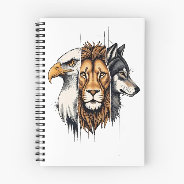 Item preview, Alpha Mindset Animal Trio Shirt | Lion Wolf Eagle Design | Focus Discipline Execution | Motivational Streetwear Graphic Tee designed and sold by Bysma.