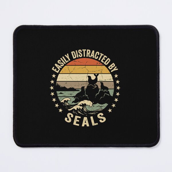 Item preview, Easily Distracted By Seals Ocean Animal Lover Marine Life designed and sold by RetroMini2026.