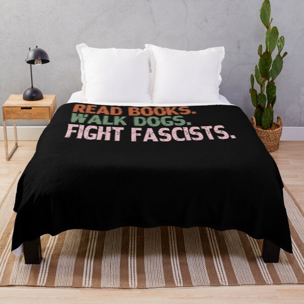 Item preview, Read Books. Walk Dogs. Fight Fascists. Anti Fascist Activist Reader Dog Owner designed and sold by RetroMini2026.