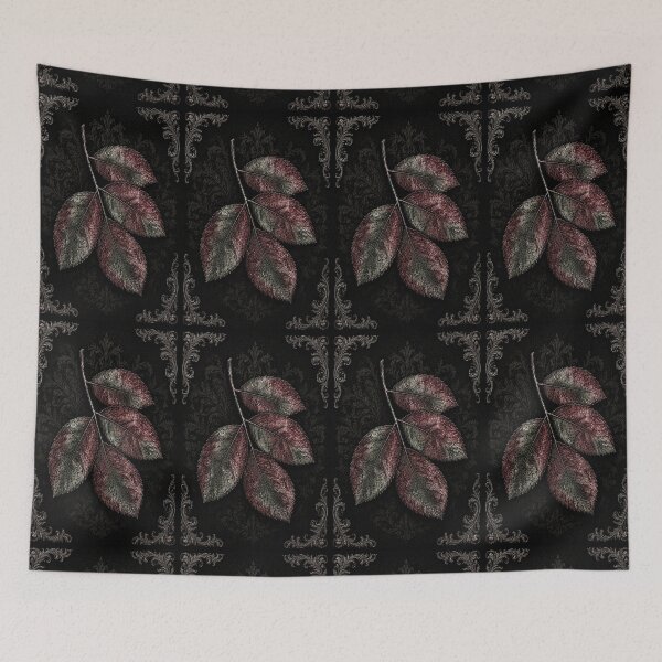 Item preview, Crimson Sage Gothic Botanical Print designed and sold by NocturnaLeafCo.