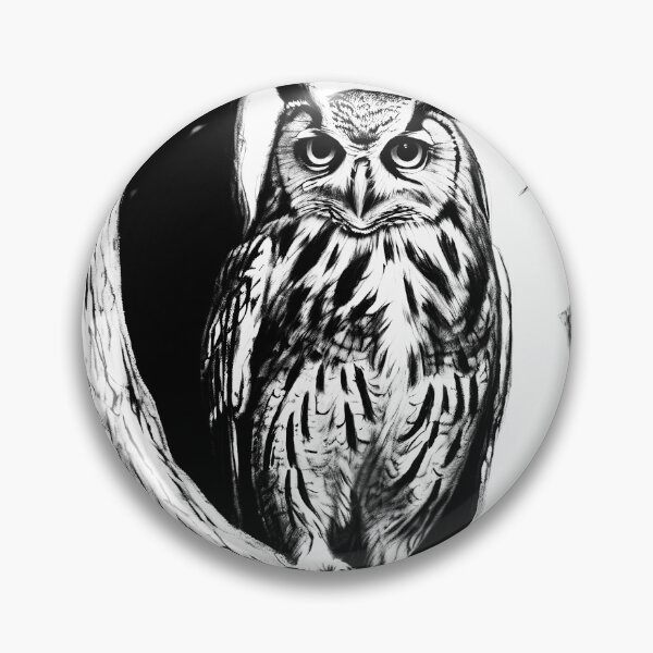 Item preview, Curious owl designed and sold by Island Art Studios.