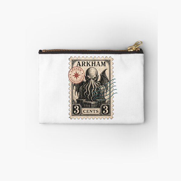 Item preview, Arkham Massachusetts Vintage Cthulhu Postage Stamp Cosmic Horror designed and sold by Fenay Designs.