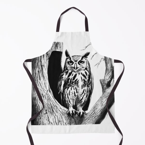Item preview, Curious owl designed and sold by Island Art Studios.