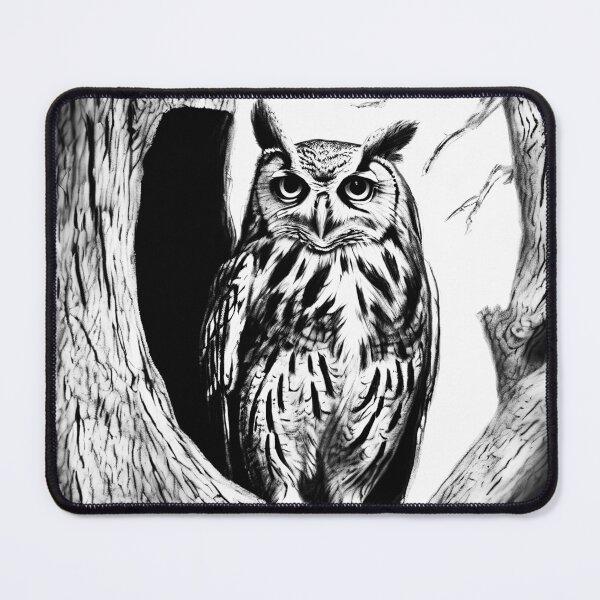 Item preview, Curious owl designed and sold by Island Art Studios.