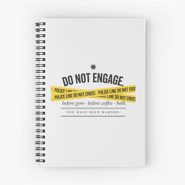 Item preview, Do Not Engage Before Gym and Coffee - Fitness Design designed and sold by Enea Kelo.