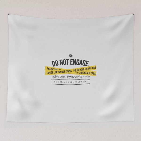 Item preview, Do Not Engage Before Gym and Coffee - Fitness Design designed and sold by Enea Kelo.