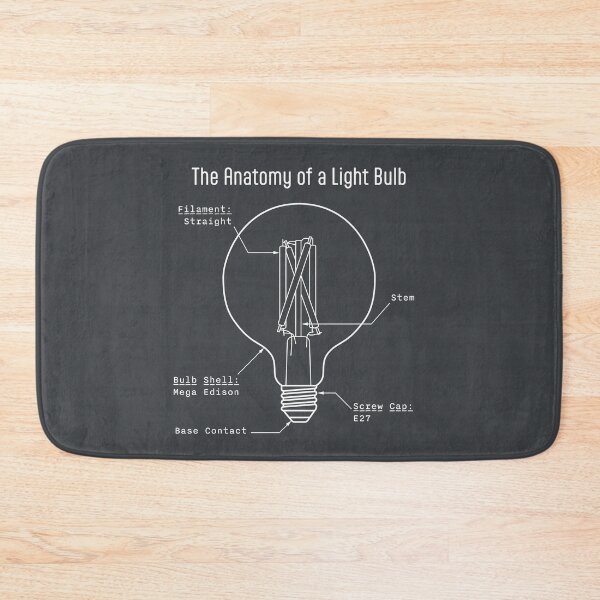 Item preview, Monochrome Mega Edison Bulb Anatomy Art designed and sold by drTerrens.