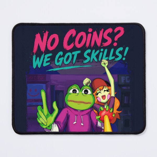 Item preview, Pepe Frog Arcade Gamer Funny Meme Shirt | Retro Gaming Couple | No Coins We Got Skills designed and sold by VinBasis.