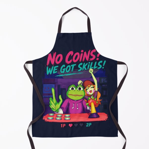 Item preview, Pepe Frog Arcade Gamer Funny Meme Shirt | Retro Gaming Couple | No Coins We Got Skills designed and sold by VinBasis.