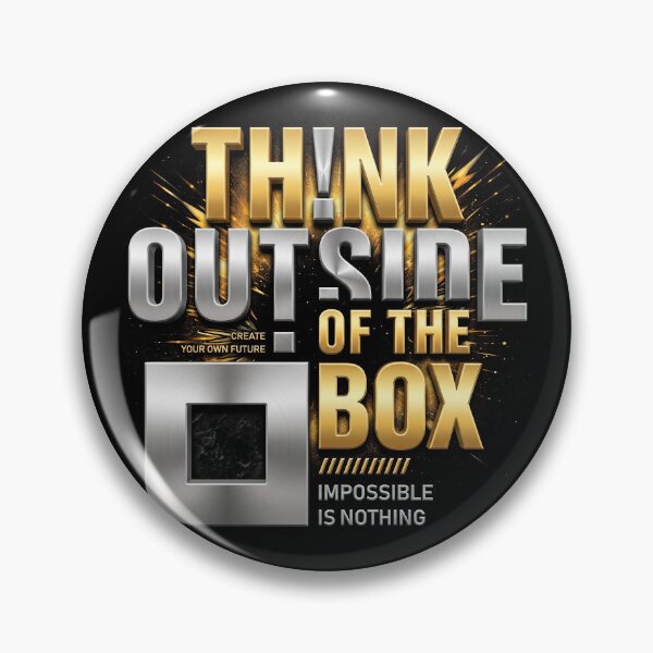 Item preview, Think Outside of The Box - Creative Typography Design designed and sold by Stotee.