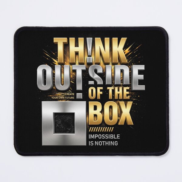 Item preview, Think Outside of The Box - Creative Typography Design designed and sold by Stotee.