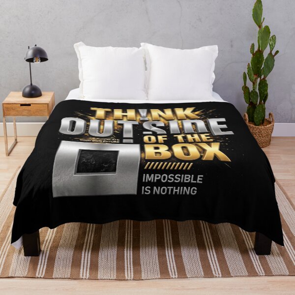 Item preview, Think Outside of The Box - Creative Typography Design designed and sold by Stotee.