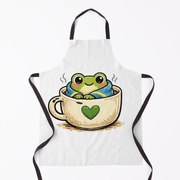 Item preview, Emotional Support Frog – Cozy Frog in Coffee Mug | Cute Comfort Sticker designed and sold by Timeless Junction.