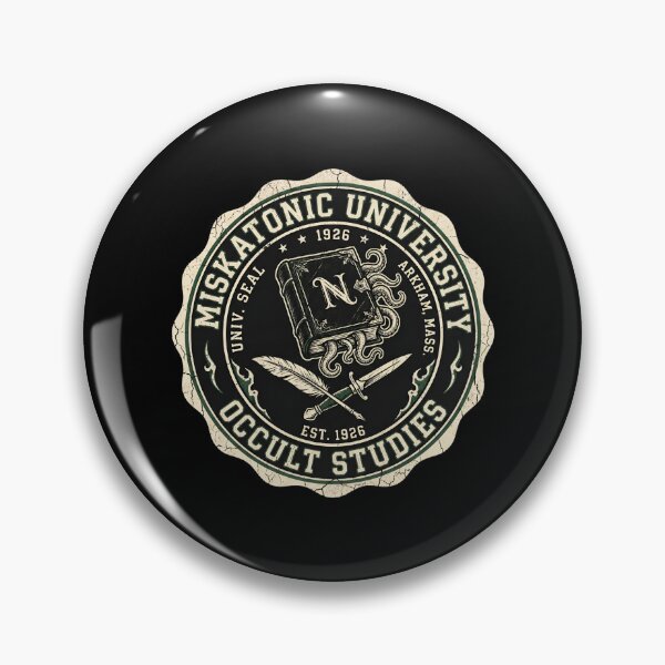 Item preview, Miskatonic University Occult Studies Seal Necronomicon Cthulhu Mythos designed and sold by Fenay Designs.