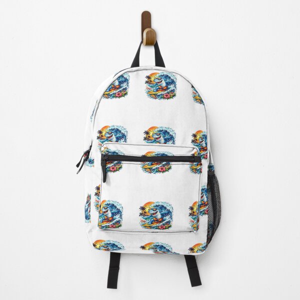 Item preview, Cool Surfing Shark Tropical Sunset designed and sold by AchraffPrint.