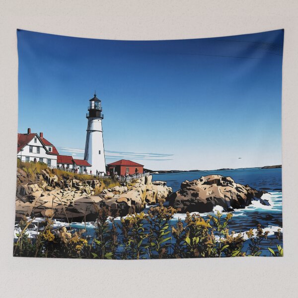 Item preview, New England Lighthouse designed and sold by tomorrowsart.