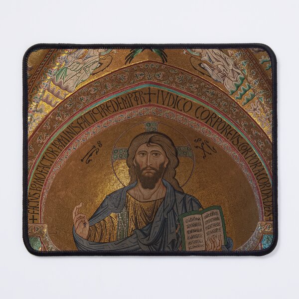 Item preview, Almighty Christ in Byzantine mosaic in Sicily designed and sold by TerryKerrImages.