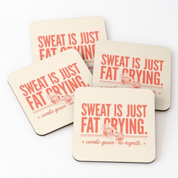 Item preview, Sweat Is Just Fat Crying - Cardio Queen  designed and sold by Enea Kelo.