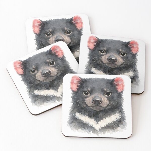 Item preview, Tasmanian Devil Portrait — Watercolour designed and sold by Jaruart.