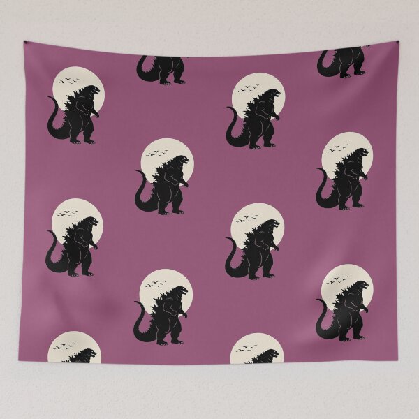 Item preview, Japandi Dino Moon | Minimalist Kaiju Wall Art designed and sold by Syrupulse.