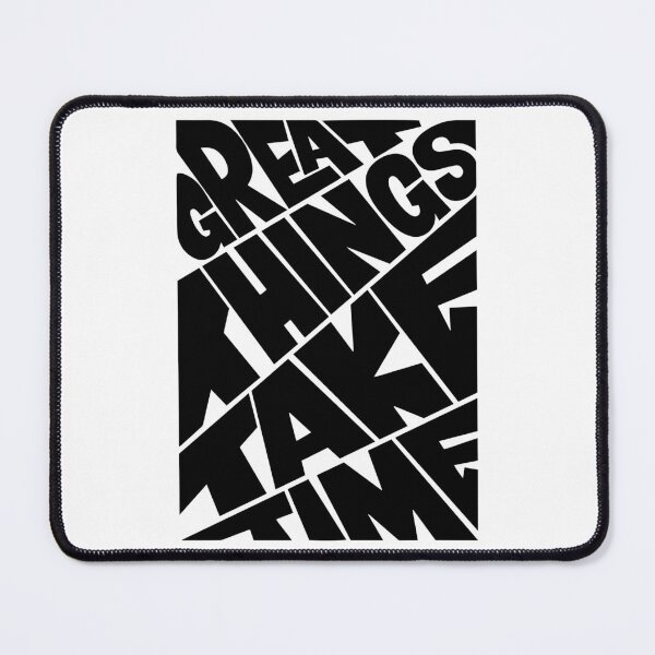 Item preview, Great Things Take Time - Bold Warp Typography Design designed and sold by Stotee.