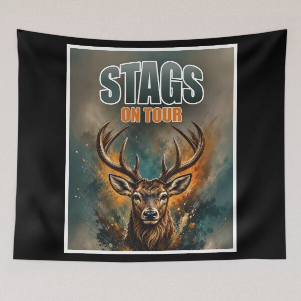 Item preview, STAGS ON TOUR designed and sold by CoolVibeStudio.